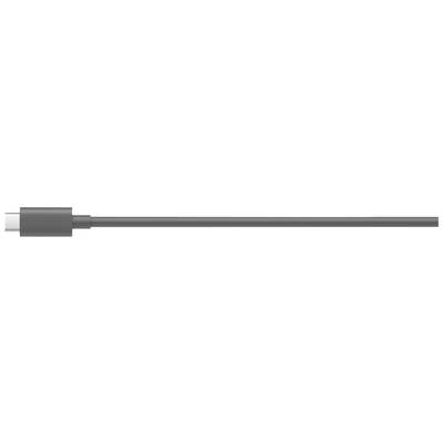 Ein graues Kabel mit einem Metallstecker, geeignet für elektronische Geräteanschlüsse.