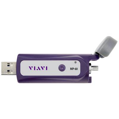 Ein lila USB-Gerät mit der Aufschrift 'VIAVI MP-60', geeignet für den Anschluss an einen Computer zur möglichen Messung oder Analyse.