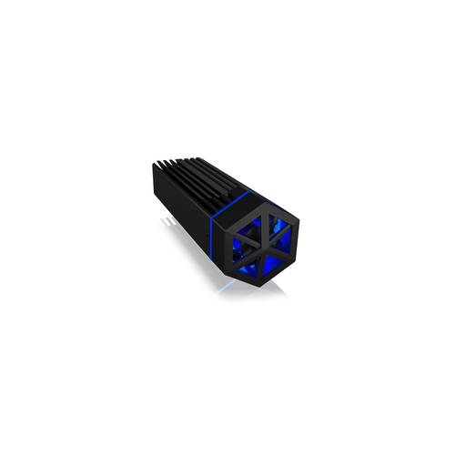 IB-1823MF-C31, Type-C® USB 3.1 (Gen 2) zu PCIe NVMe M.2 2230/2242/2260/2280 SSD Geh. mit RGB Beleuchtung u. akt. Lüf.