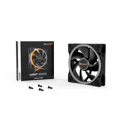 'be quiet!' Lüfter mit Verpackung, Modell 'Light Wings', 120mm PWM, einschließlich vier Schrauben.