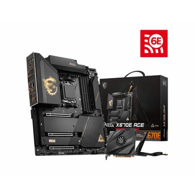 MSI MEG X670E ACE, AMD, Sockel AM5, AMD Ryzen™ 7, DDR5-SDRAM, 128 GB, DIMM