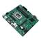 Abgebildet ist eine grüne Computer-Motherboard-Platine mit verschiedenen Steckplätzen und Anschlüssen, einschließlich CPU- und RAM-Sockel.