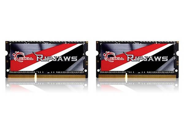 G.Skill 8GB DDR3-1600 Laptop-Arbeitsspeicher Modul   DDR3 8 GB 2 x 4 GB  1600 MHz 204pin SO-DIMM  F3-1600C11D-8GRSL