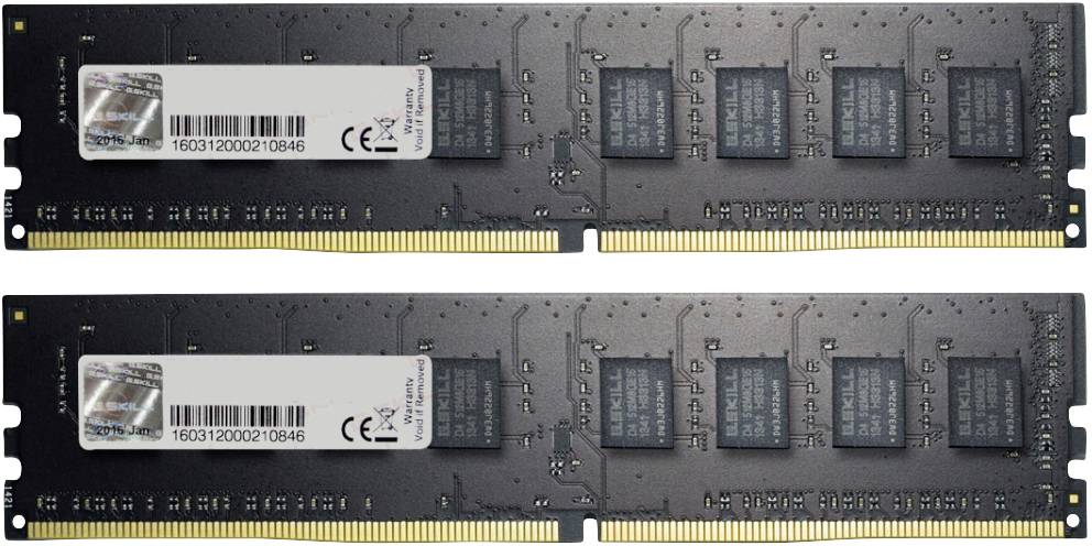 G.Skill Value PC-Arbeitsspeicher Kit DDR4 16 GB 2 x 8 GB 2400 MHz 288pin DIMM F4-2400C17D-16GNT