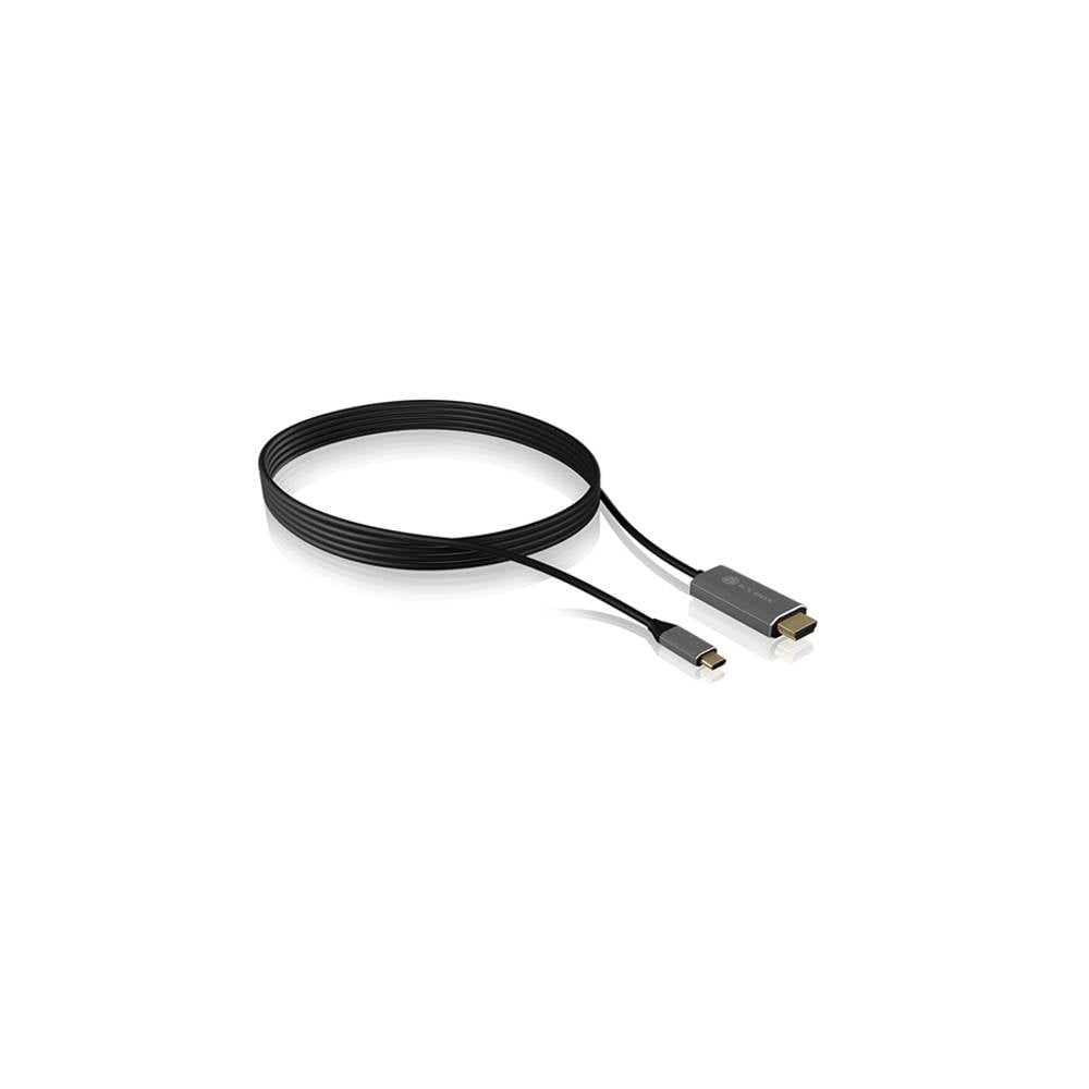 Adapter Straight USB 3.1 Type C HDMI Male Zwart
