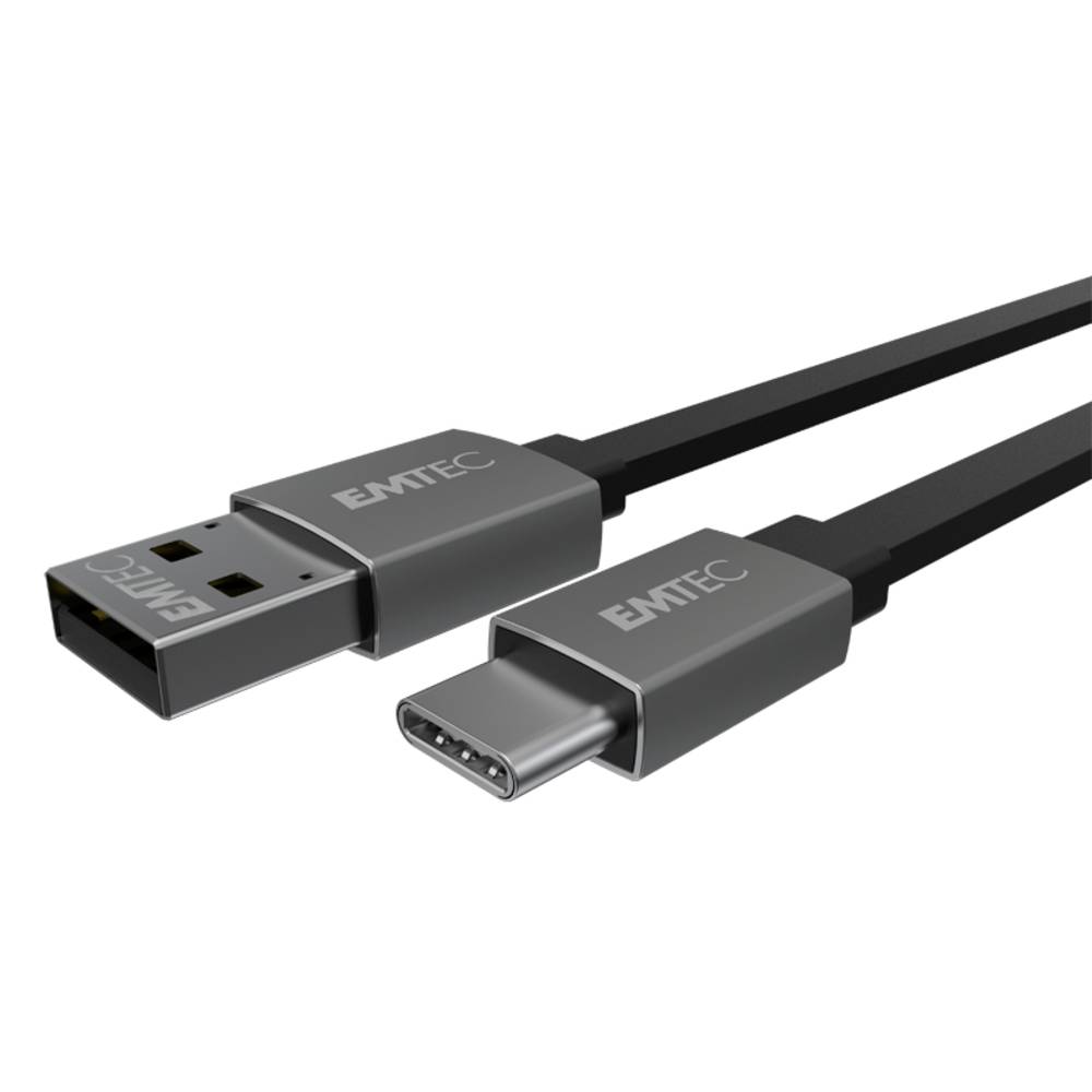 Emtec T700C USB-kabel 1,2 m USB A USB C Zwart