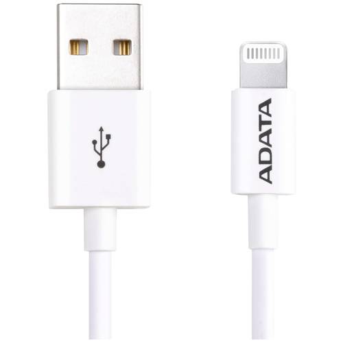 Thumbnail - ADATA USB-Kabel USB 2.0 Apple Lightning Stecker, USB-A Stecker 1.00 m Weiß AMFIPL-1M-CWH