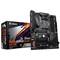 Mainboard und Verpackung der Marke Aorus, Modell B550 Aorus Elite AX V2, ATX-Format, Wi-Fi-Unterstützung, Chipsatz B550.