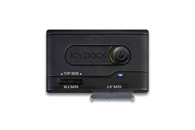 ICY DOCK Adapter 1x M.2 SATA or 2.5\" SATA SSD to USB 3.2 Gen1