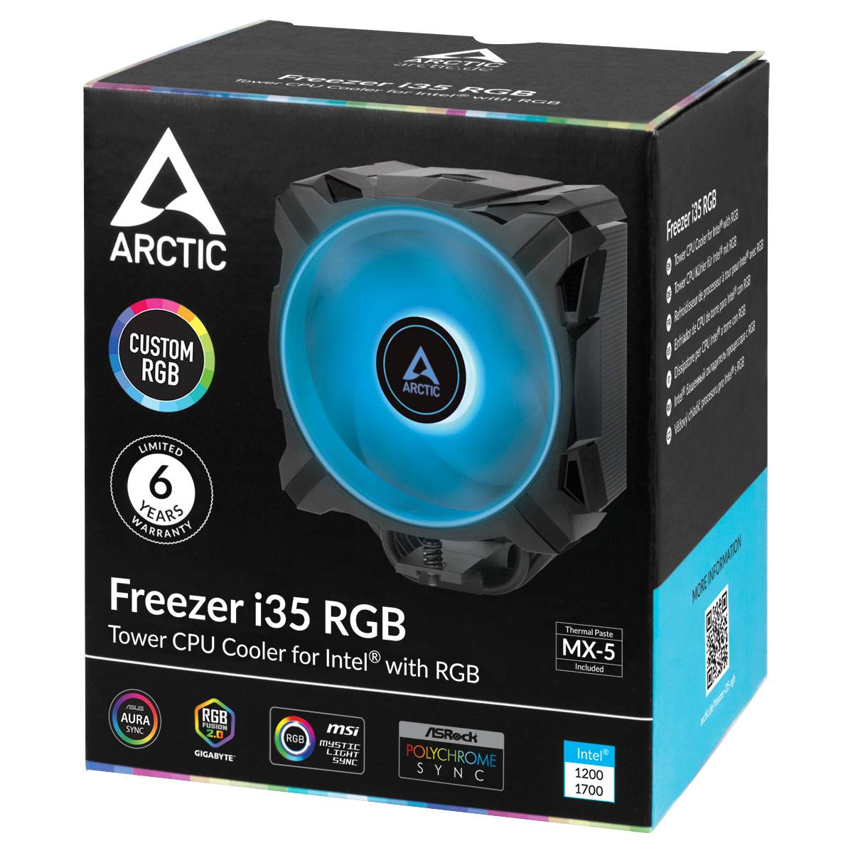 ARCTIC Freezer i35 RGB - Prozessor-Luftkühler - (für: LGA1156, LGA1155, LGA1150, LGA1151, LGA1200, LGA1152, LGA1700)-8