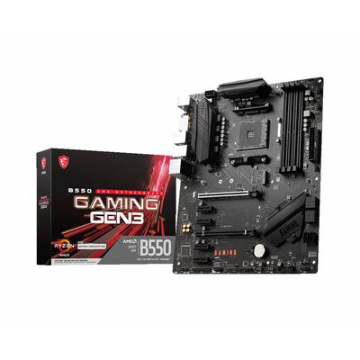 MSI B550 GAMING GEN3 Mainboard Sockel (PC) AMD® AM4 Formfaktor (Details) ATX Mainboard-Chipsatz AMD® B550