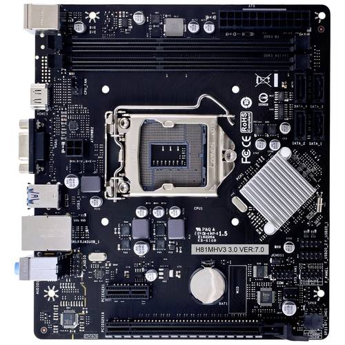 Thumbnail - BioStar H81MHV3 3.0 H81 Mainboard Sockel (PC) Intel® LGA 1150 Formfaktor (Details) Micro-ATX Mainboard-Chipsatz Intel® H...
