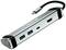 Ein silberner USB-C-Hub mit HDMI-Anschluss, zwei USB 3.0-Ports und einem USB-C-Anschluss. Ideal zur Erweiterung von Laptop-Anschlüssen.