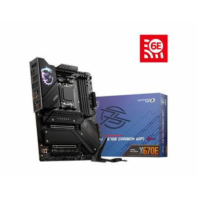 MSI MPG X670E CARBON WIFI Mainboard Sockel (PC) AMD® AM5 Formfaktor (Details) ATX Mainboard-Chipsatz AMD® X670