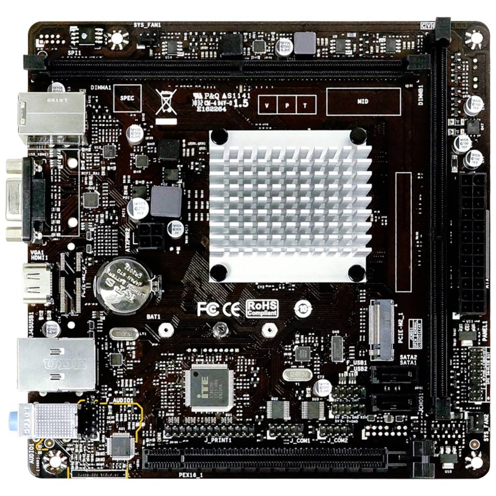 BioStar J4125NHU Moederbord Socket Intel 1150 Vormfactor Mini-ITX