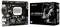 Abgebildet ist das Biostar J4125NHU Motherboard neben seiner Verpackung. Links das Motherboard, rechts die schwarze Verpackung.