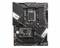 Ein schwarzes Mainboard der MSI Pro Series mit mehreren Steckplätzen und Anschlüssen, geeignet für leistungsstarke Computer-Setups.
