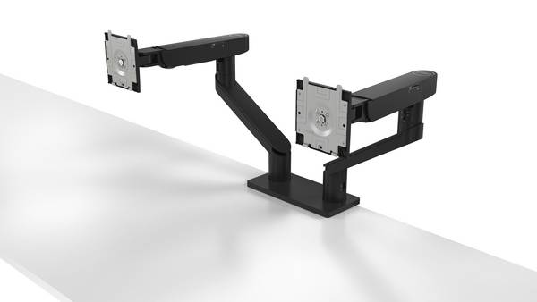 Dell Dual Monitor Arm - MDA20 - Befestigungskit - einstellbarer Arm - für 2 LCD-Displays - Schwarz - Bildschirmgröße: 48