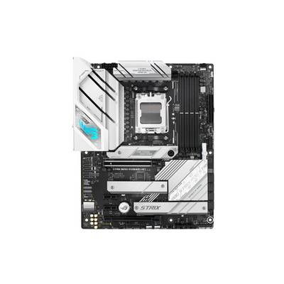 Ein Motherboard mit mehreren PCIe-Steckplätzen, RAM-Slots und Kühlkörpern, geeignet für High-Performance-Computing.