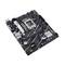 Ein schwarzes Computer-Motherboard mit verschiedenen Anschlüssen und Steckplätzen, geeignet für LGA 1151 Prozessoren.
