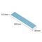 Blauer rechteckiger Streifen, 120 mm lang, 20 mm breit, 0,5 mm dick.