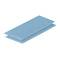 Ein rechteckiger, hellblauer Glaskeramik-Kochfeldschutz.