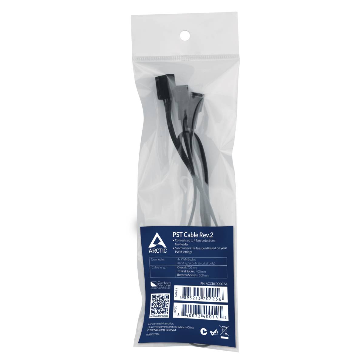 ARCTIC 4-Pin PWM Fan Splitter Cable 700mm Multimedia-Technik Zubehör-3