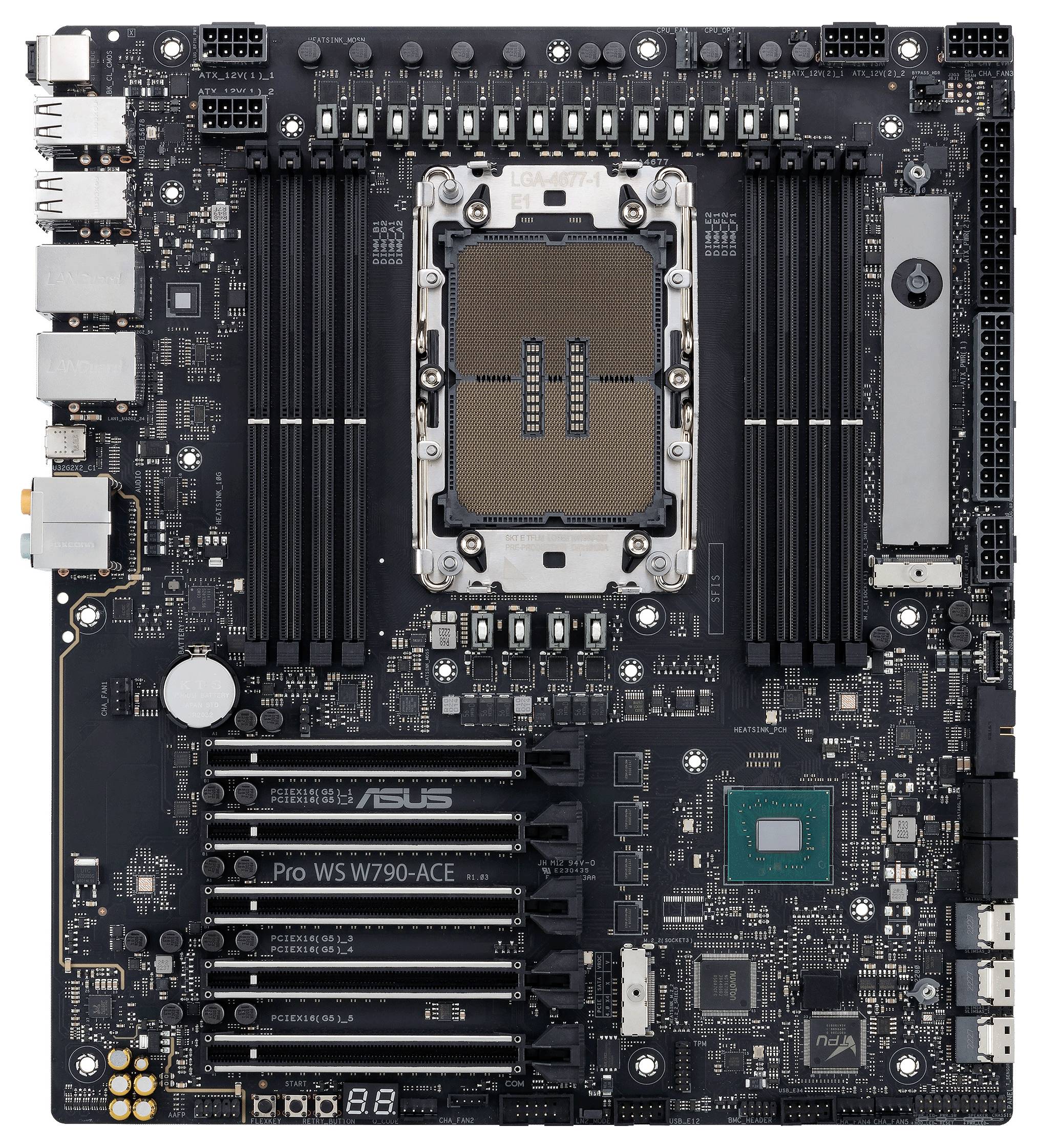 Asus MB ASUS PRO WS W790-ACE Mainboard Sockel (PC) Intel® LGA 4677 Formfaktor (Details) SSI CEB-1