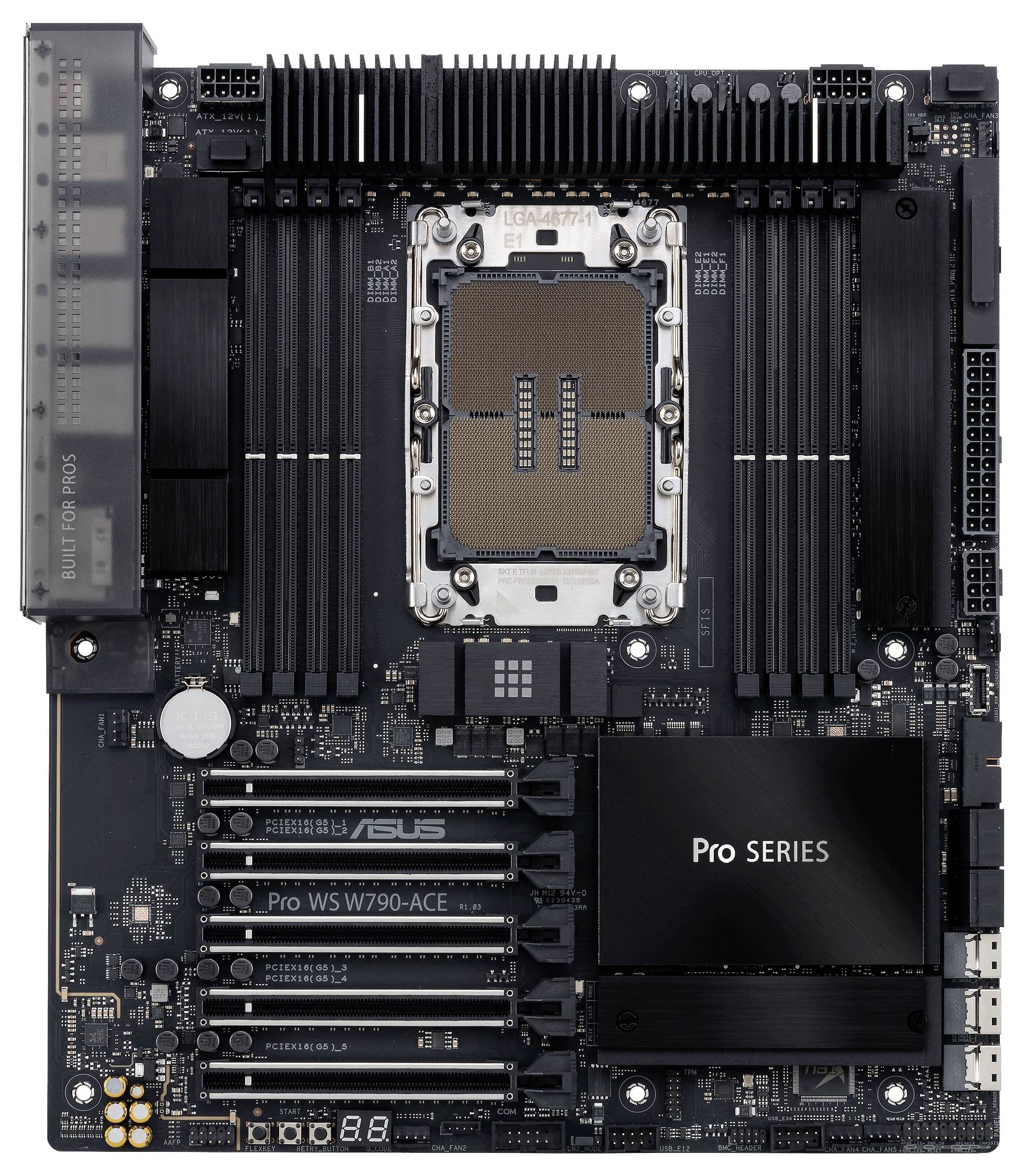 Asus MB ASUS PRO WS W790-ACE Mainboard Sockel (PC) Intel® LGA 4677 Formfaktor (Details) SSI CEB-8