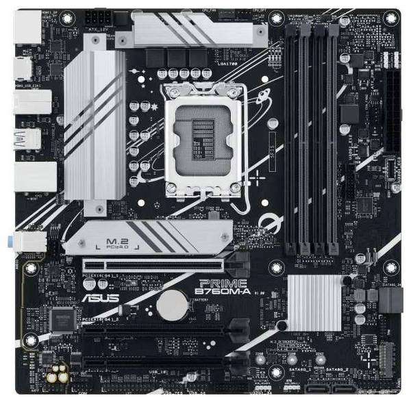 ASUS PRIME B760M-A-CSM - Motherboard - micro ATX - LGA1700-Sockel - B760 Chipsatz - USB 3.2 Gen 1, USB 3.2 Gen 2, USB-C