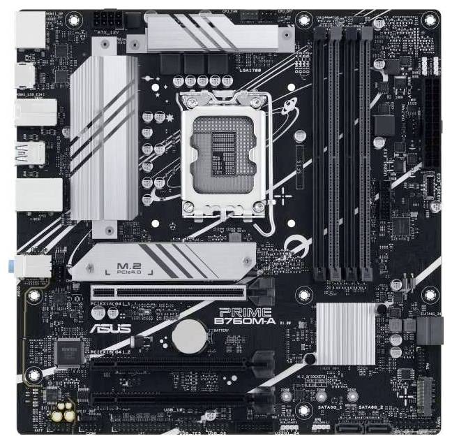 ASUS PRIME B760M-A-CSM - Motherboard - micro ATX - LGA1700-Sockel - B760 Chipsatz - USB 3.2 Gen 1, USB 3.2 Gen 2, USB-C-0
