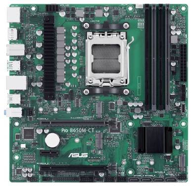 ASUS PRO B650M-CT-CSM - Motherboard - micro ATX - Socket AM5 - AMD B650 Chipsatz - USB-C 3.2 Gen2, USB 3.2 Gen 2, USB 3.