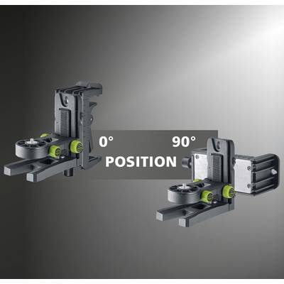 Zwei Geräte zeigen ihre Einstellbarkeit: links in 0°-Position, rechts in 90°-Position. Text 'POSITION' zwischen den Geräten.