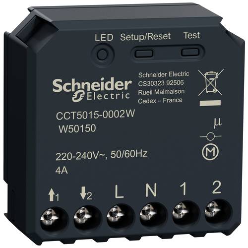 Schneider Electric Wiser CCT5015-0002W Jalousie-/Rollladenaktor 1-Kanal