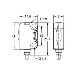 Turck Reflexions-Lichttaster VS8APFF30B 3803488 1 St.