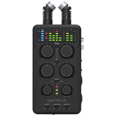 Audio Interface IK Multimedia iRig Pro Quattro I/O Deluxe Monitor-Controlling