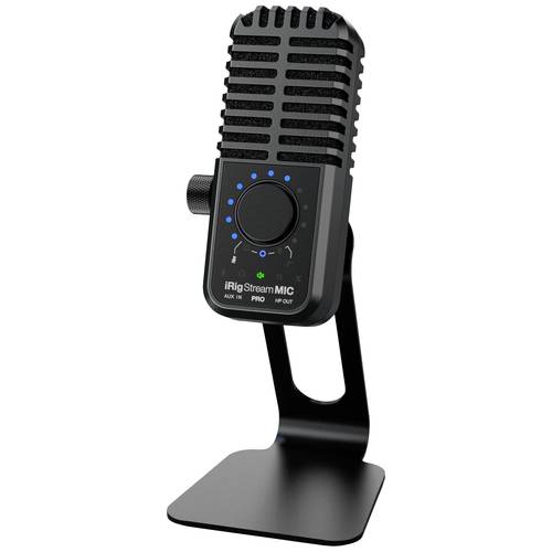 IK Multimedia iRig Stream Mic Pro Stand Studiomikrofon Übertragungsart (Details):Kabelgebunden inkl. Stativ, inkl. Kabel...