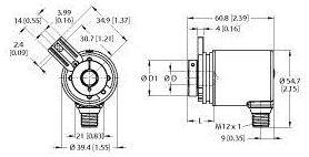 Turck Absolut Drehgeber 1 St. REM-98BA0T-7AAR-H1151 Magnetisch