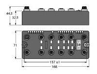 Turck BLCCO-8M12LT-4AI-VI-4DO-2A- 6811325 Sensor/Aktorbox aktiv 1 St.