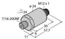 Turck Drucktransmitter 1 St. PT2000PSIG-2005-I2-H1143 6837272