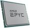 AMD EPYC Prozessor, silberfarben, rechteckig, mit AMD EPYC Logo zentral darauf.