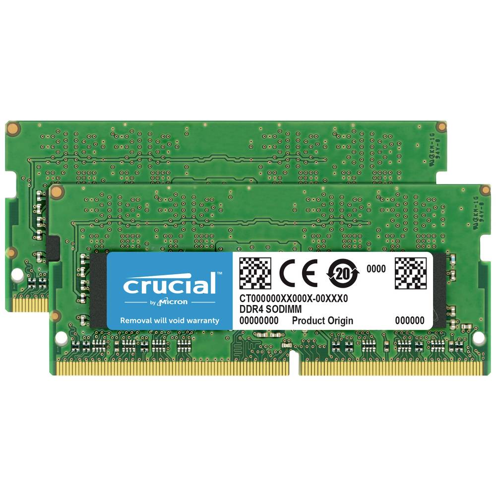 Crucial 32GB Kit DDR4 2400 16GBx2 SODIMM 260p DR x8 unbuffer