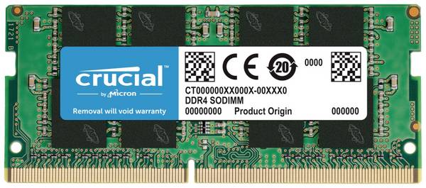 Crucial CT8G4SFRA32A Laptop-Arbeitsspeicher Modul DDR4 8 GB 1 x 8 GB 3200 MHz 260pin SO-DIMM CL22 CT8G4SFRA32A