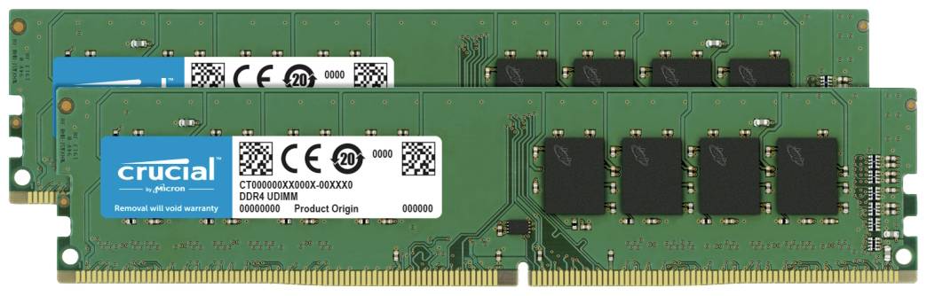 Crucial CT2K8G4DFRA32A PC-Arbeitsspeicher Kit DDR4 16 GB 2 x 8 GB Non-ECC 3200 MHz 288pin DIMM CL22 CT2K8G4DFRA32A