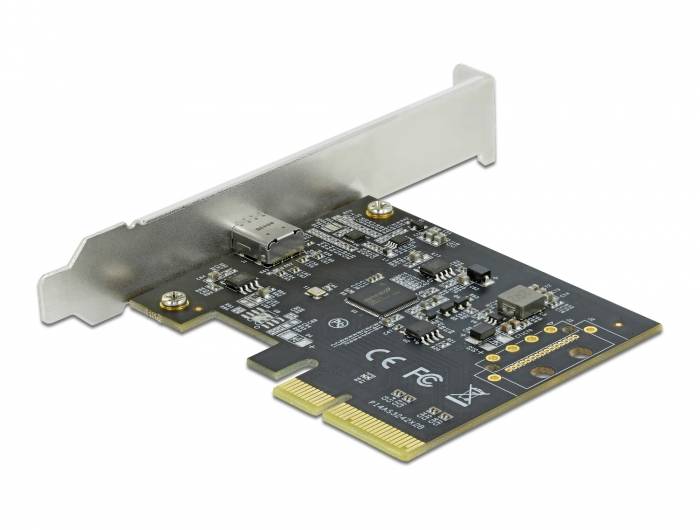 DELOCK PCI Express x4 Karte zu 1 x extern SuperSpeed USB 20 Gbps (USB 3.2 Gen 2x2) USB Type-C Buchse