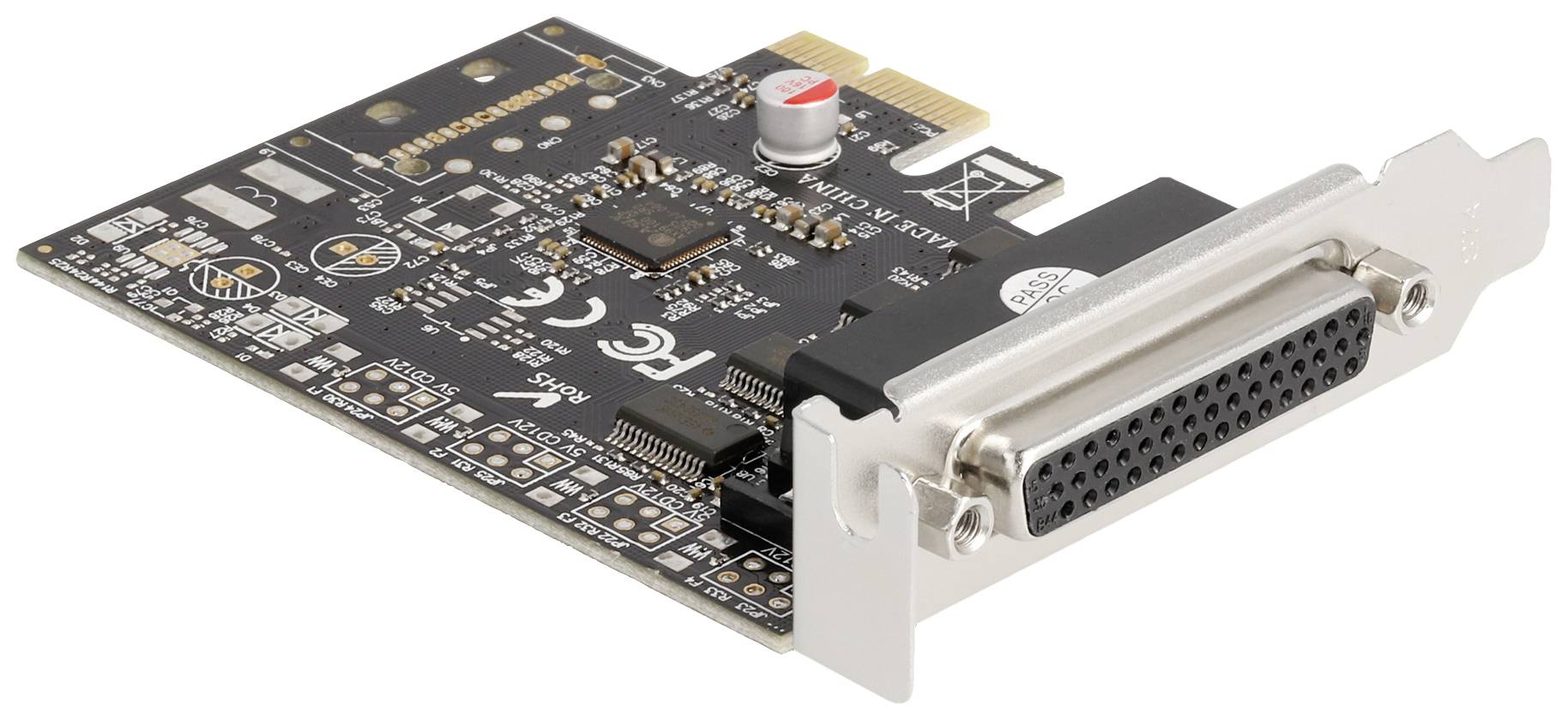 Delock Serieller Adapter - PCIe 2.0 Low-Profile - RS-232 x 1 - Schwarz-3