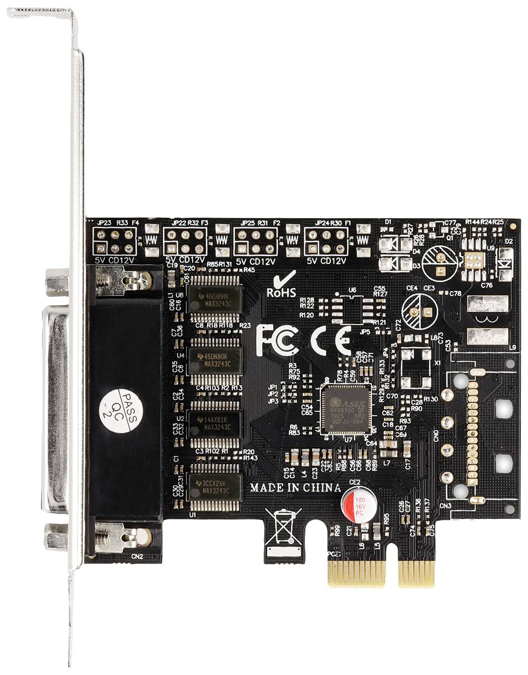 Delock Serieller Adapter - PCIe 2.0 Low-Profile - RS-232 x 1 - Schwarz-4