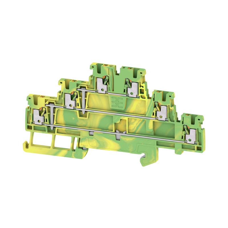 Weidmüller 2818000000 Schutzleiterklemme Push-In-Klemme, Steckanschluss Grün-Gelb 50 St.