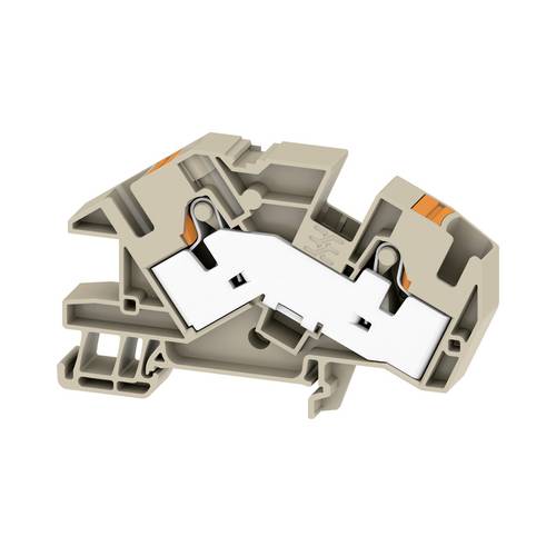 Weidmüller 2668740000 Installationsetagenklemme Push-In-Klemme, Steckanschluss Dunkelbeige 20 St.