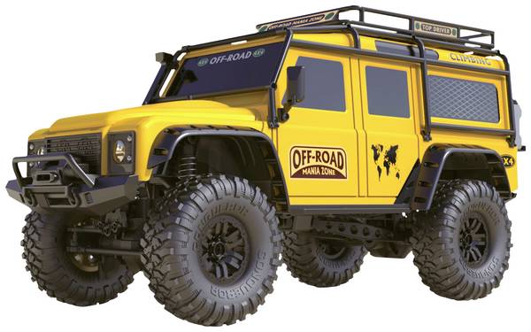 Amewi Dirt Climbing SUV Safari Brushed 1:10 RC Modellauto Elektro Crawler Allradantrieb (4WD) RtR 2,4 GHz Inkl. Akku und Ladegerät, mit Lichteffekt, inkl. Batterien